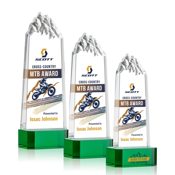 Himalayas VividPrint™ Award on Base - Green