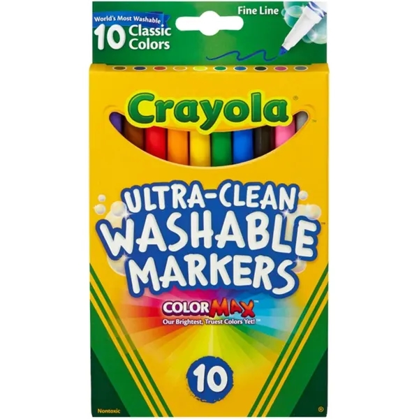 10 Count Crayola Fine Line Washable Markers - 10 Count Crayola Fine Line Washable Markers - Image 0 of 0