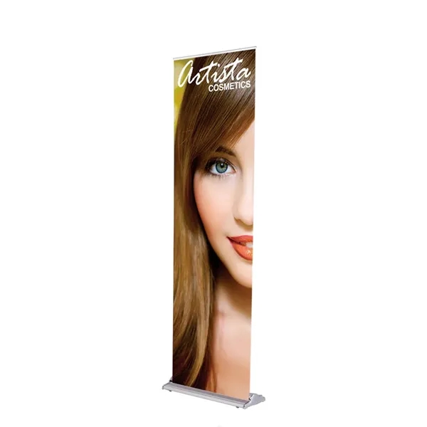 24" Silverstep Retractable Banner Stand & 85" Vinyl-Banner - 24" Silverstep Retractable Banner Stand & 85" Vinyl-Banner - Image 1 of 1