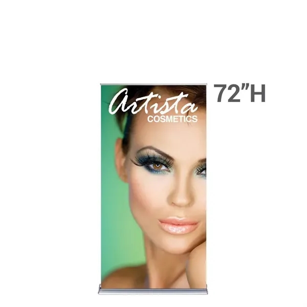 36" Silverstep Retractable Stand & 72" Vinyl Banner - 36" Silverstep Retractable Stand & 72" Vinyl Banner - Image 2 of 6