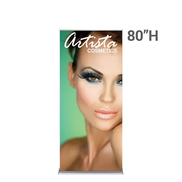 36" Silverstep Retractable Stand & 80" Fabric Banner - 36" Silverstep Retractable Stand & 80" Fabric Banner - Image 2 of 6