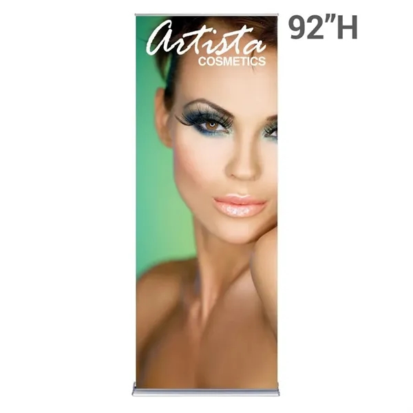 36" Silverstep Retractable Stand & 92" Fabric Banner - 36" Silverstep Retractable Stand & 92" Fabric Banner - Image 2 of 6