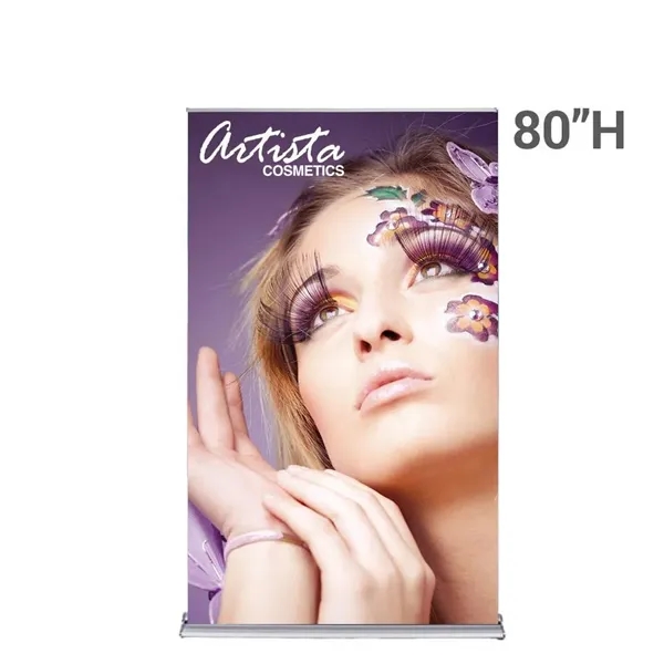 48" Silverstep Retractable Stand & 80" Vinyl Banner - 48" Silverstep Retractable Stand & 80" Vinyl Banner - Image 2 of 4