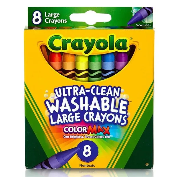 8 Count Large Washable Crayola Crayons - 8 Count Large Washable Crayola Crayons - Image 0 of 0