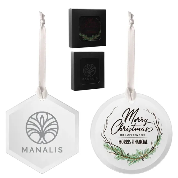 Beveled Glass Holiday Christmas Tree Ornament - Beveled Glass Holiday Christmas Tree Ornament - Image 0 of 2
