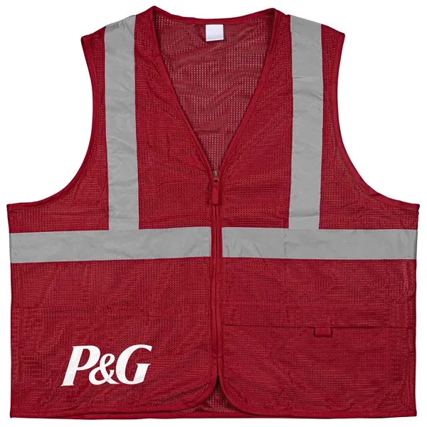 100% Polyester Premium Reflective Safety Vest - 100% Polyester Premium Reflective Safety Vest - Image 13 of 18