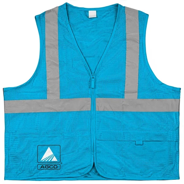 100% Polyester Premium Reflective Safety Vest - 100% Polyester Premium Reflective Safety Vest - Image 17 of 18