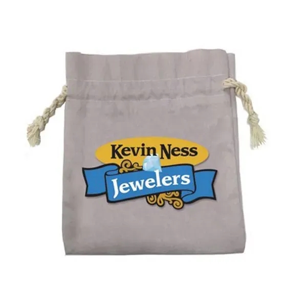 Custom Printed Drawstring Cotton Pouch w/Full Color Print - Custom Printed Drawstring Cotton Pouch w/Full Color Print - Image 0 of 2