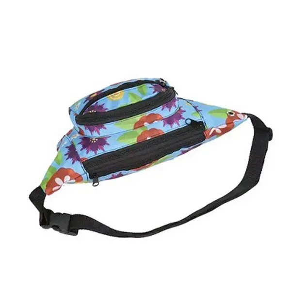 4 Zipper Pocket With Full color Printed Fanny Pack - 4 Zipper Pocket With Full color Printed Fanny Pack - Image 1 of 3