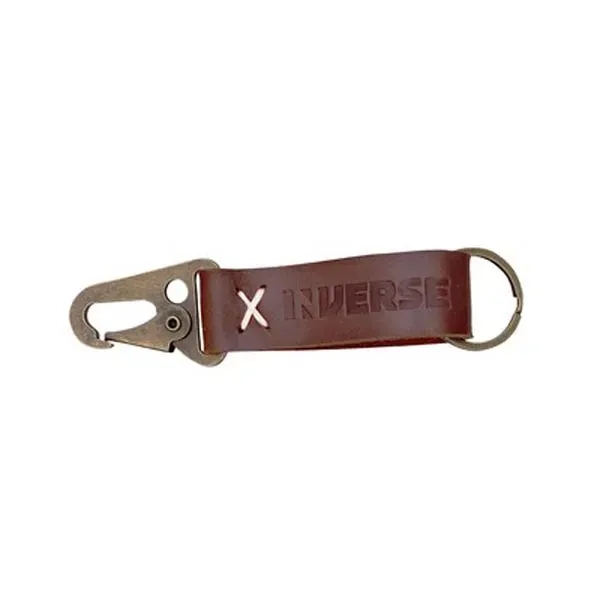 Leather Carabiner Keychain - Leather Carabiner Keychain - Image 2 of 5