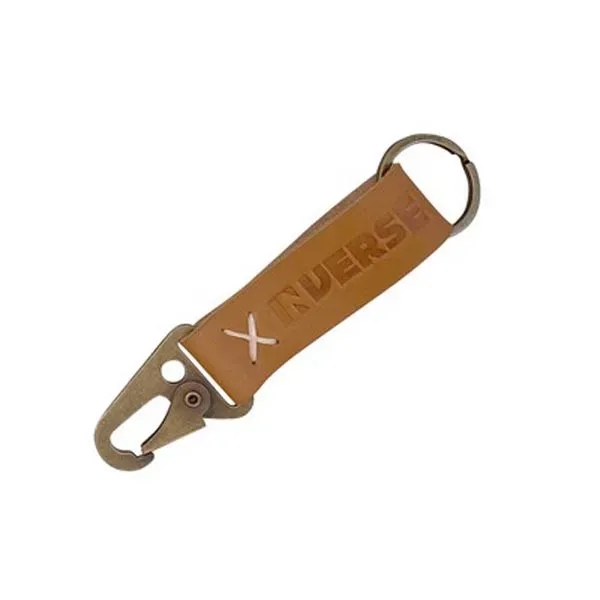Leather Carabiner Keychain - Leather Carabiner Keychain - Image 1 of 5