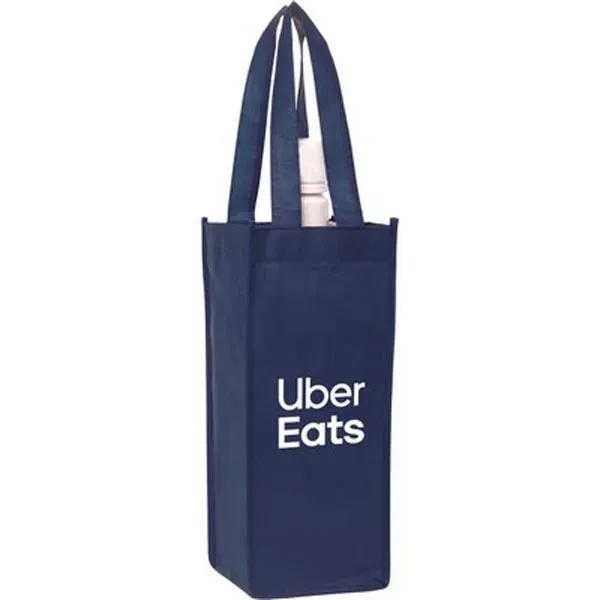 Custom Printed Wine Tote Bag - Custom Printed Wine Tote Bag - Image 1 of 4