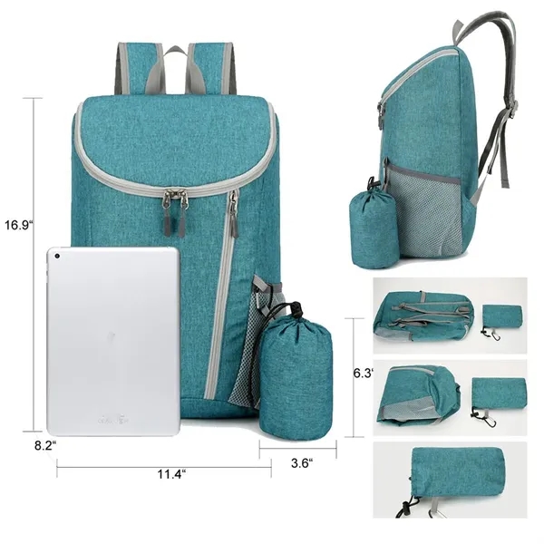 Multiple Colors Lightweight Foldable Travel 30L Backpack - Multiple Colors Lightweight Foldable Travel 30L Backpack - Image 3 of 4