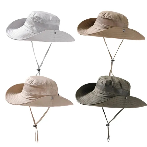 Customized Waterproof Wide Brim Foldable Boonie Hat Cap - Customized Waterproof Wide Brim Foldable Boonie Hat Cap - Image 1 of 1