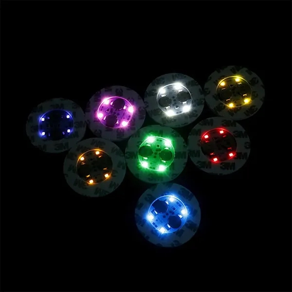 LED Coasters Light Sticker Waterproof Mat For Bottle Cup - LED Coasters Light Sticker Waterproof Mat For Bottle Cup - Image 2 of 6