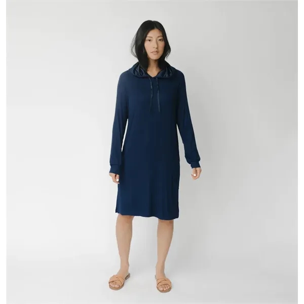 Rib-Knit Bamboo Hoodie Dress - Rib-Knit Bamboo Hoodie Dress - Image 2 of 2