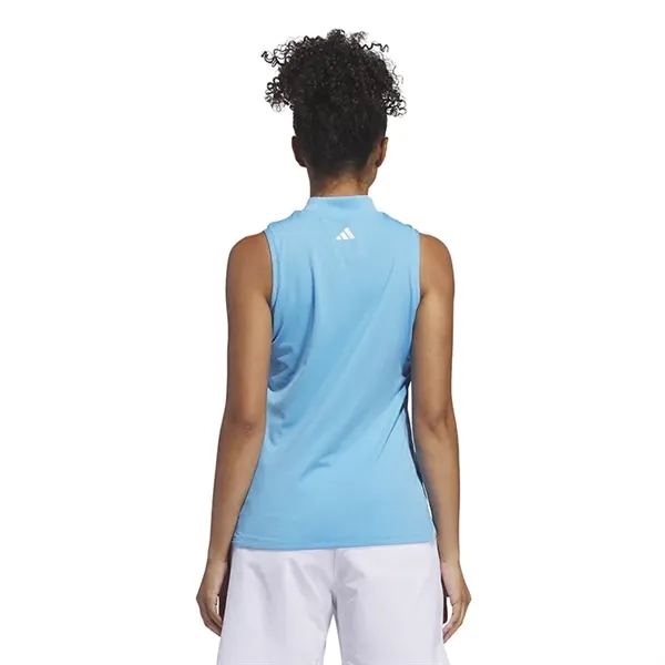 Adidas Ladies Ultimate365 Sleeveless Mock Neck Polo - Adidas Ladies Ultimate365 Sleeveless Mock Neck Polo - Image 3 of 4