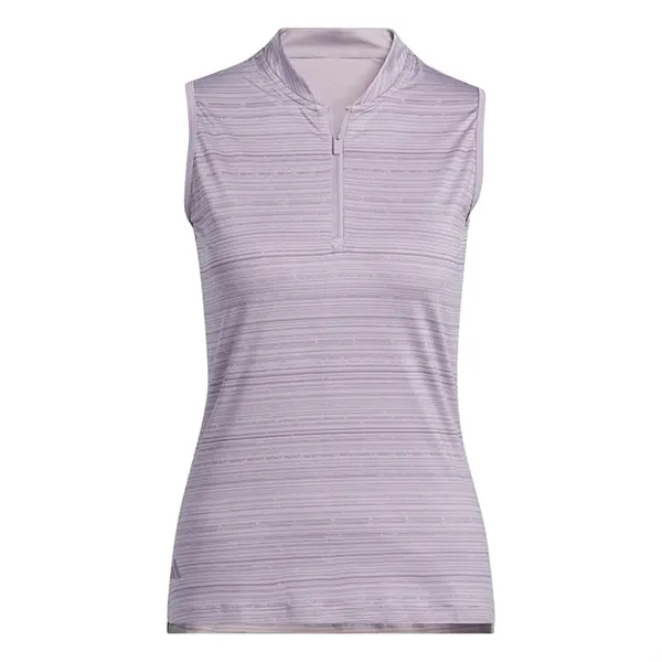 Adidas Ladies Ultimate365 Stripe Sleeveless Polo - Adidas Ladies Ultimate365 Stripe Sleeveless Polo - Image 4 of 5