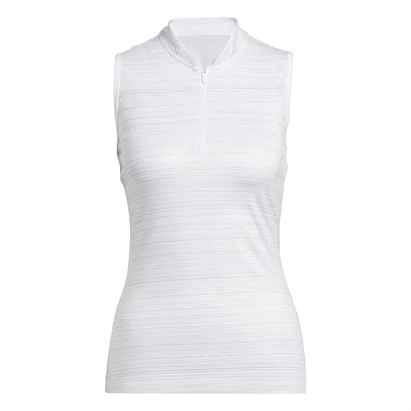 Adidas Ladies Ultimate365 Stripe Sleeveless Polo - Adidas Ladies Ultimate365 Stripe Sleeveless Polo - Image 5 of 5