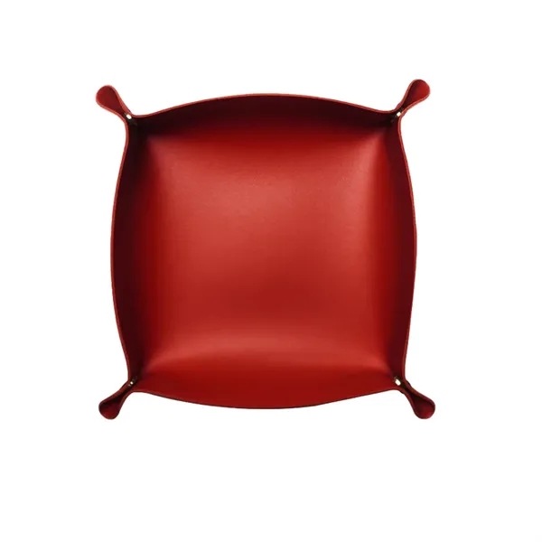 Corner Clasp Leatherette Accessory Bowl - Corner Clasp Leatherette Accessory Bowl - Image 1 of 7