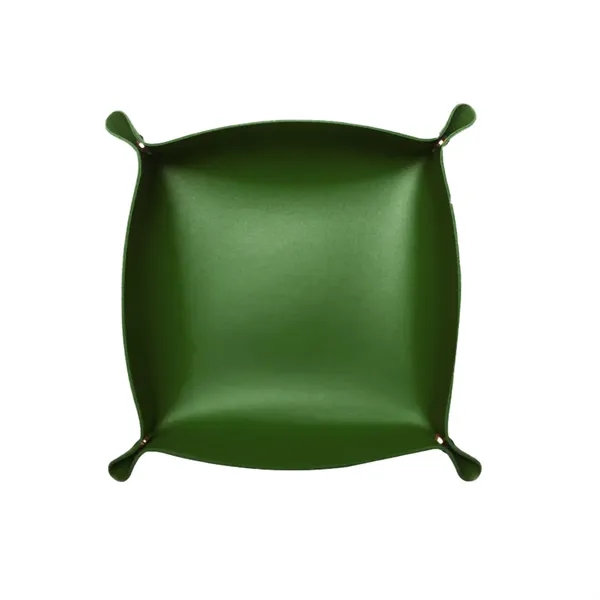 Corner Clasp Leatherette Accessory Bowl - Corner Clasp Leatherette Accessory Bowl - Image 4 of 7