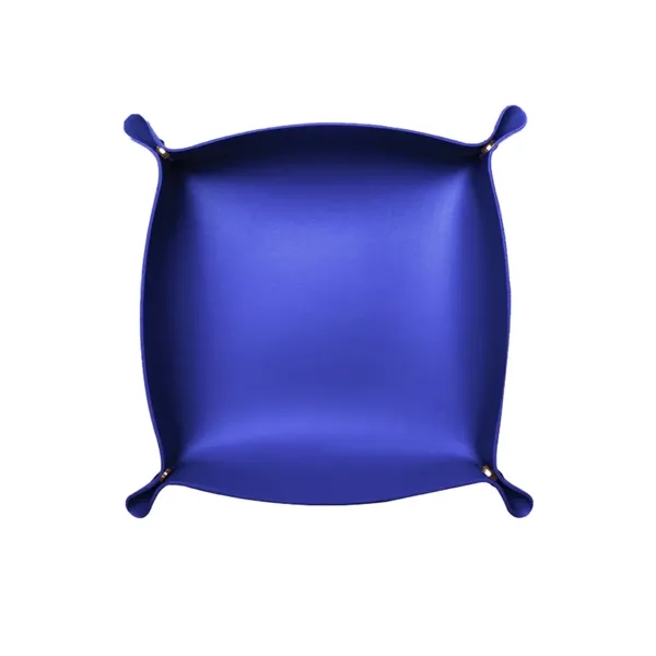 Corner Clasp Leatherette Accessory Bowl - Corner Clasp Leatherette Accessory Bowl - Image 5 of 7