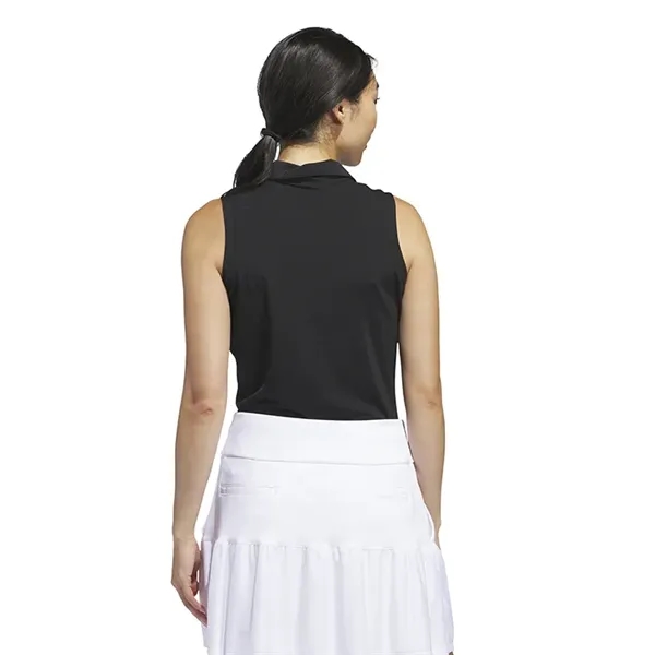 Adidas Ladies Ultimate365 Solid Sleeveless Polo - Adidas Ladies Ultimate365 Solid Sleeveless Polo - Image 2 of 6