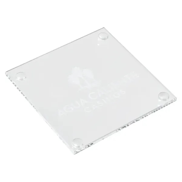 Square Glass Beverage Coaster - Square Glass Beverage Coaster - Image 0 of 1