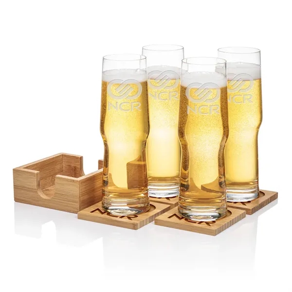 Bamboo Coaster Gift Set - Stuttgart