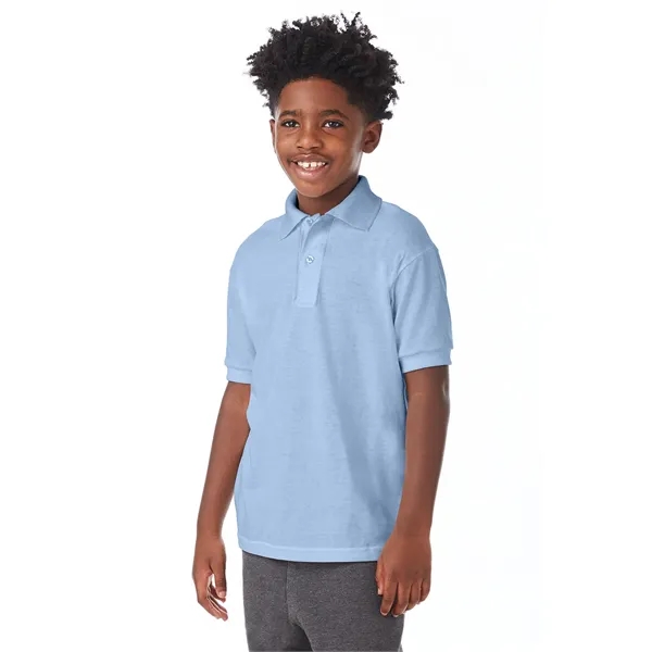 Hanes Youth EcoSmart® Jersey Knit Polo - Hanes Youth EcoSmart® Jersey Knit Polo - Image 43 of 62