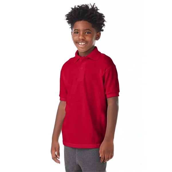 Hanes Youth EcoSmart® Jersey Knit Polo - Hanes Youth EcoSmart® Jersey Knit Polo - Image 46 of 62