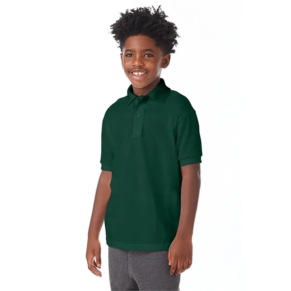 Hanes Youth EcoSmart® Jersey Knit Polo - Hanes Youth EcoSmart® Jersey Knit Polo - Image 49 of 62