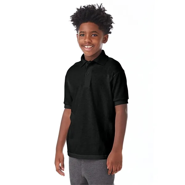 Hanes Youth EcoSmart® Jersey Knit Polo - Hanes Youth EcoSmart® Jersey Knit Polo - Image 52 of 62