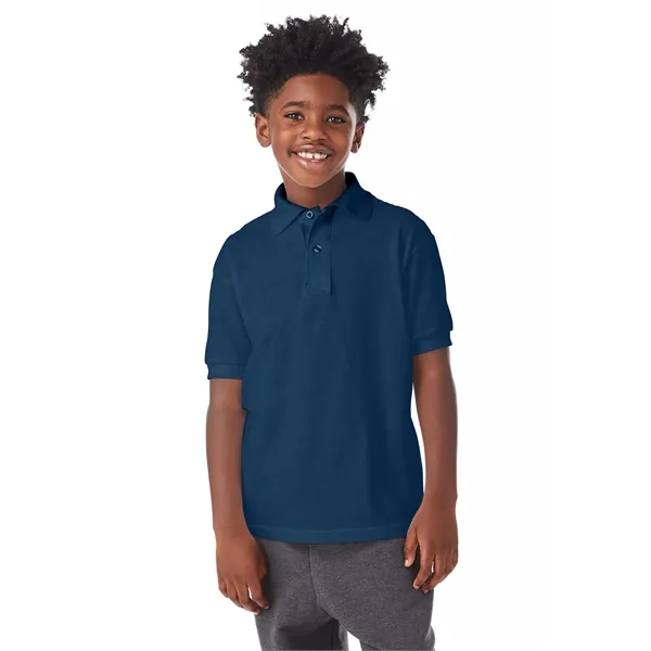 Hanes Youth EcoSmart® Jersey Knit Polo - Hanes Youth EcoSmart® Jersey Knit Polo - Image 37 of 62