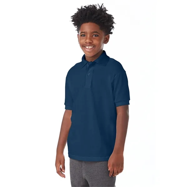 Hanes Youth EcoSmart® Jersey Knit Polo - Hanes Youth EcoSmart® Jersey Knit Polo - Image 55 of 62