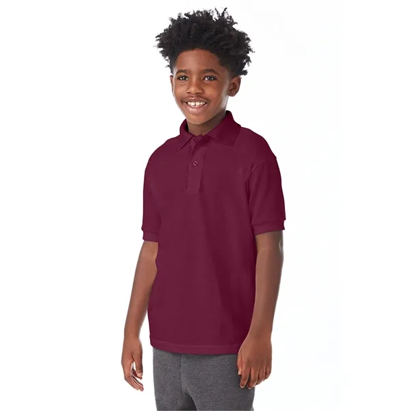 Hanes Youth EcoSmart® Jersey Knit Polo - Hanes Youth EcoSmart® Jersey Knit Polo - Image 60 of 62