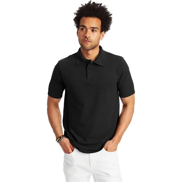 Hanes Men's Pique Polo - Hanes Men's Pique Polo - Image 39 of 60