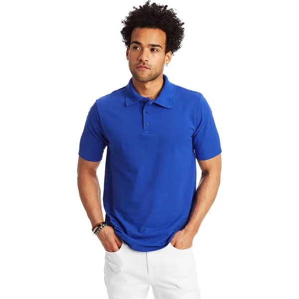 Hanes Men's Pique Polo - Hanes Men's Pique Polo - Image 48 of 60