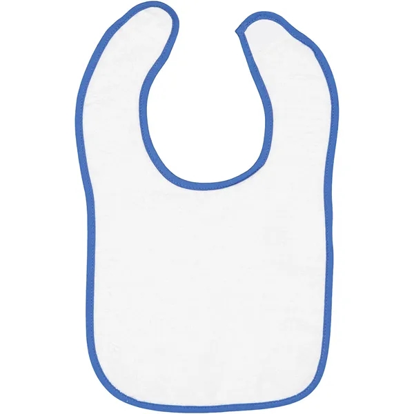 Rabbit Skins Infant Contrast Trim Terry Bib - Rabbit Skins Infant Contrast Trim Terry Bib - Image 4 of 10