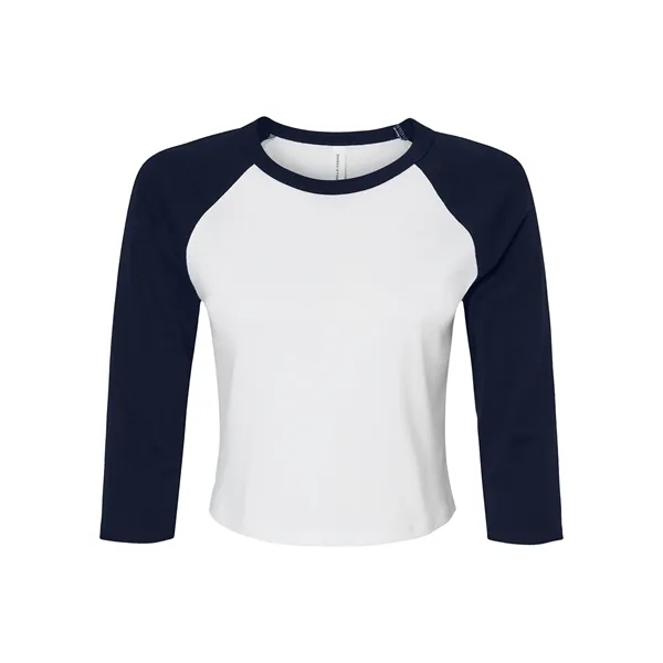 Bella + Canvas Ladies' Micro Ribbed Three-Quarter Raglan ... - Bella + Canvas Ladies' Micro Ribbed Three-Quarter Raglan ... - Image 33 of 55