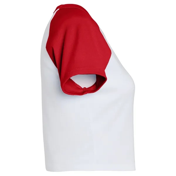 Bella + Canvas Ladies' Micro Ribbed Raglan Baby T-Shirt - Bella + Canvas Ladies' Micro Ribbed Raglan Baby T-Shirt - Image 30 of 58