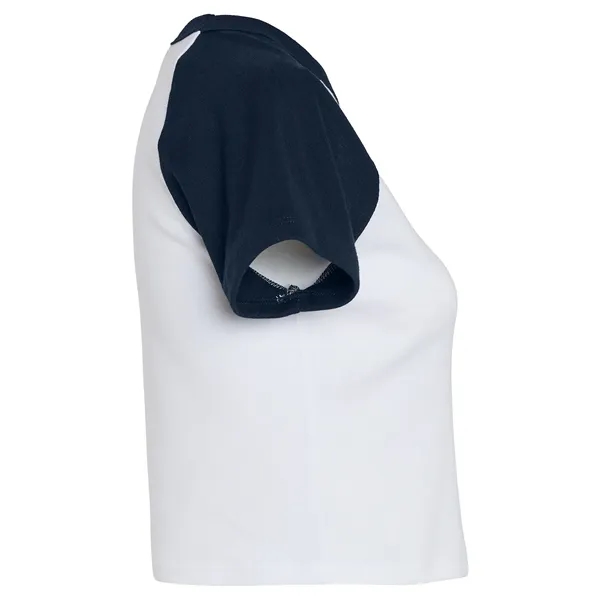 Bella + Canvas Ladies' Micro Ribbed Raglan Baby T-Shirt - Bella + Canvas Ladies' Micro Ribbed Raglan Baby T-Shirt - Image 43 of 58
