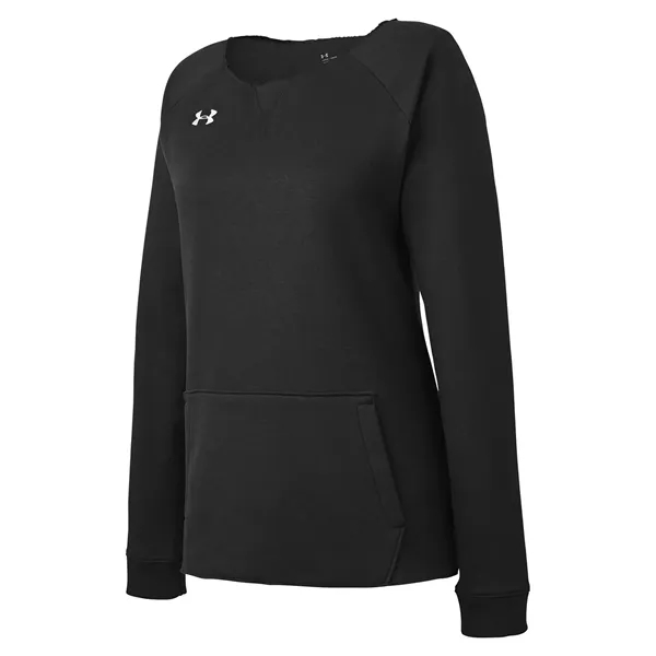 Under Armour Ladies' Hustle Fleece Crewneck Sweatshirt - Under Armour Ladies' Hustle Fleece Crewneck Sweatshirt - Image 21 of 26