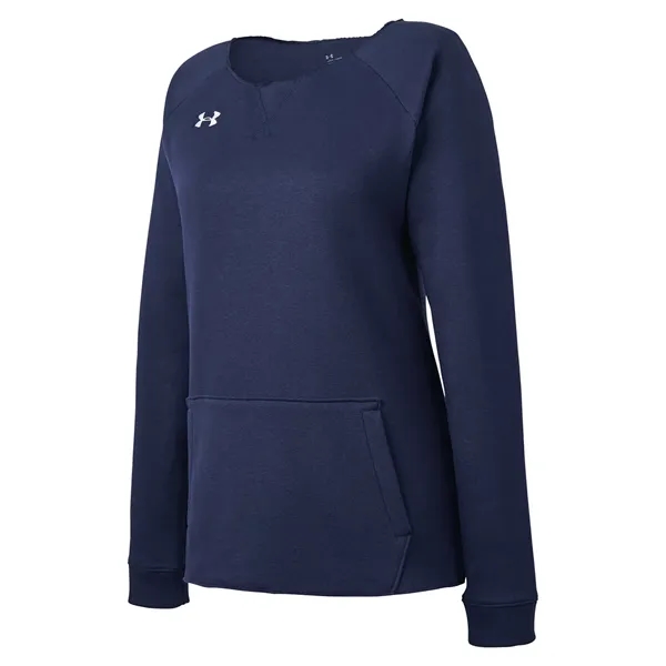 Under Armour Ladies' Hustle Fleece Crewneck Sweatshirt - Under Armour Ladies' Hustle Fleece Crewneck Sweatshirt - Image 25 of 26