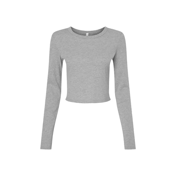 Bella + Canvas Ladies' Micro Ribbed Long Sleeve Baby T-Shirt - Bella + Canvas Ladies' Micro Ribbed Long Sleeve Baby T-Shirt - Image 17 of 39
