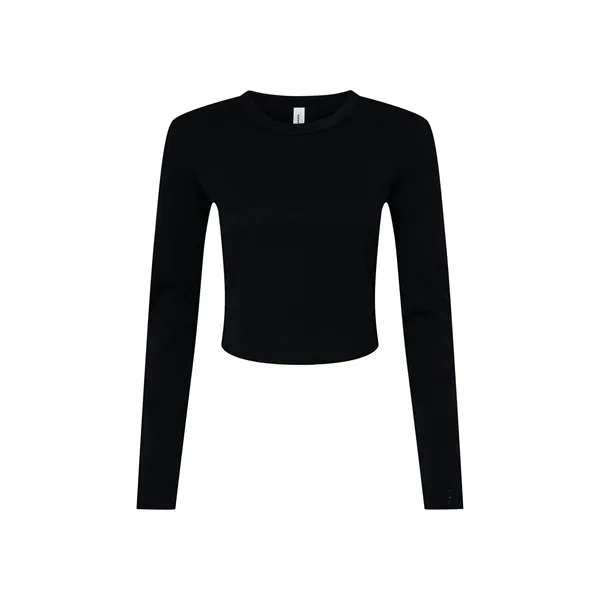 Bella + Canvas Ladies' Micro Ribbed Long Sleeve Baby T-Shirt - Bella + Canvas Ladies' Micro Ribbed Long Sleeve Baby T-Shirt - Image 22 of 39