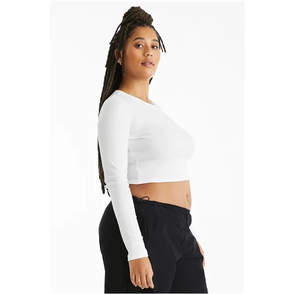 Bella + Canvas Ladies' Micro Ribbed Long Sleeve Baby T-Shirt - Bella + Canvas Ladies' Micro Ribbed Long Sleeve Baby T-Shirt - Image 26 of 39