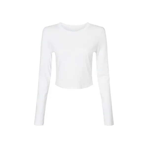 Bella + Canvas Ladies' Micro Ribbed Long Sleeve Baby T-Shirt - Bella + Canvas Ladies' Micro Ribbed Long Sleeve Baby T-Shirt - Image 27 of 39