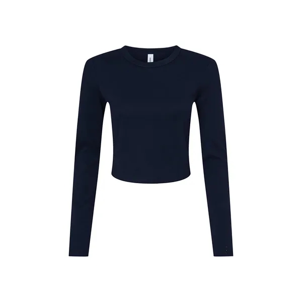 Bella + Canvas Ladies' Micro Ribbed Long Sleeve Baby T-Shirt - Bella + Canvas Ladies' Micro Ribbed Long Sleeve Baby T-Shirt - Image 32 of 39