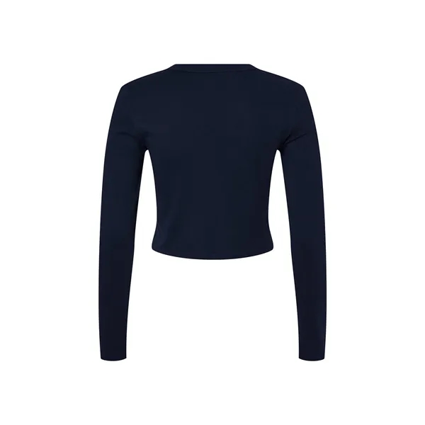 Bella + Canvas Ladies' Micro Ribbed Long Sleeve Baby T-Shirt - Bella + Canvas Ladies' Micro Ribbed Long Sleeve Baby T-Shirt - Image 33 of 39